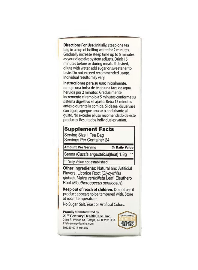 21st Century 100% Natural Herbal Slimming Tea - 24 Bags 1.7 Oz (48 G) - Image 2